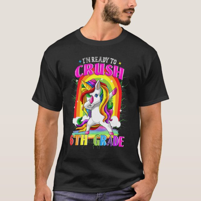 Läraren 6e Klass Student Back to school T Shirt (Framsida)