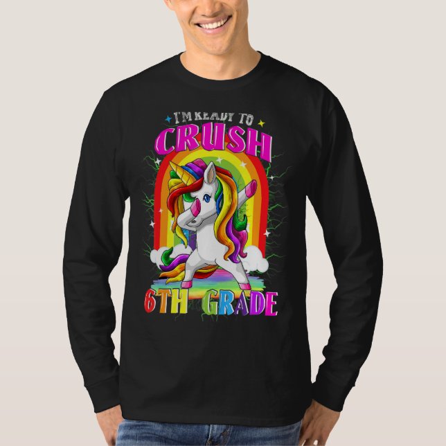 Läraren 6e Klass Student Back to school T Shirt (Framsida)