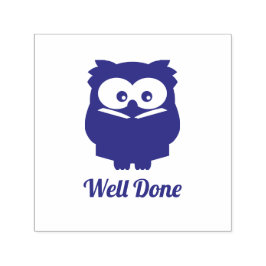 Läraren frimärke vid Uggla är klar Självfärgande Stämpel