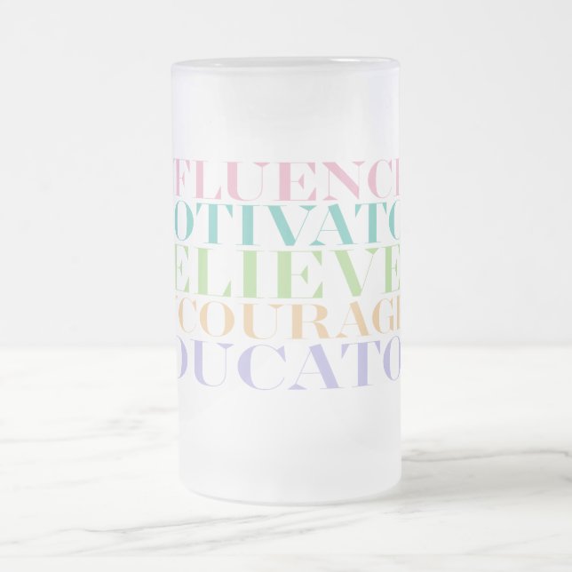 Läraren Frostat Ölglas (Center)