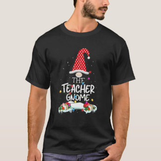 Läraren Gnome-julfamiljen Matching Pjs Fu T Shirt