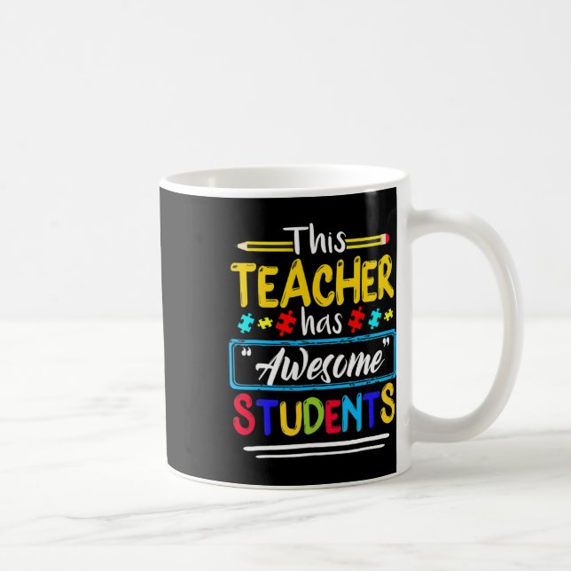 Läraren har Fantastisk Studenter Pusle Autism Aw Kaffemugg (Höger)