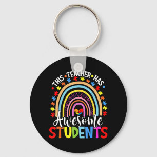 Läraren har Fantastisk Studenter Rainbow Autism A Nyckelring
