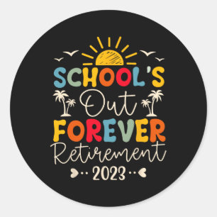 Läraren i Pension är uttröttad 20 år Runt Klistermärke