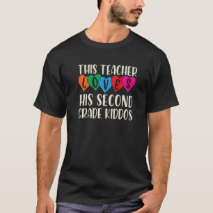 Läraren Kärlek Valentines day andra Klass T Shirt