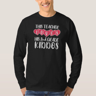 Läraren Kärlek Valentines day andra Klass T Shirt