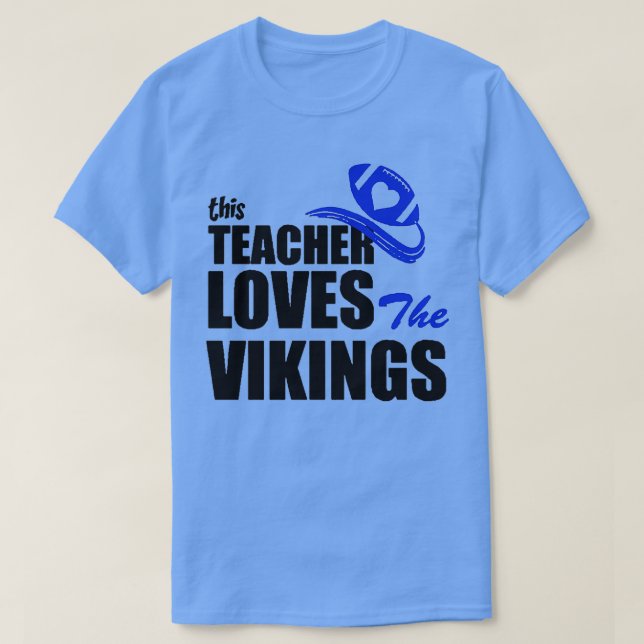 Läraren kärlek vikings t shirt (Design framsida)