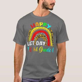 Läraren Leopard Rainbow Summ förra dagen Klass T Shirt