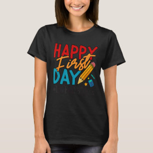Läraren Lycklig första dagen gör det här välkomnan T Shirt