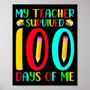 Läraren Överlevt 100 dagar av mig 100 dagar av sko Poster