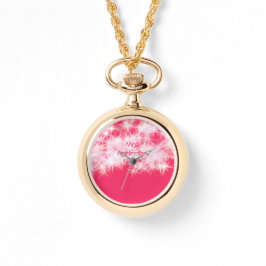 Läraren Red rosa glitter gnistra Back to school ap Armbandsur