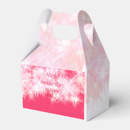 Läraren Red rosa glitter gnistra Back to school ap Presentaskar