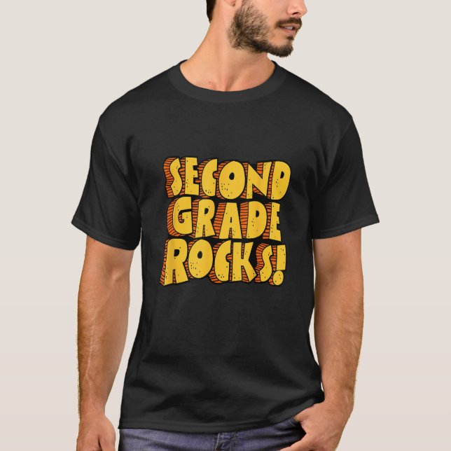 Läraren student i andra Klass, Sten, andra Klass T Shirt (Framsida)