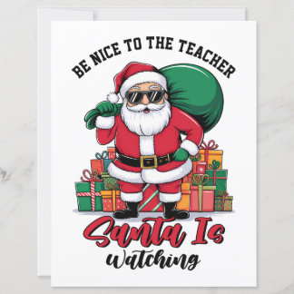 Läraren Var Snäll Mot Läraren Tomte Jultomten Titt