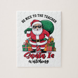 Läraren Var Snäll Mot Läraren Tomte Jultomten Titt Pussel