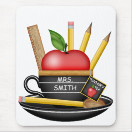 Lärarens äpple-Anpassningsbar-Tekopp-mussla Musmatta