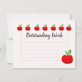 Lärarens Apple Encouragement För barn Inbjudningar