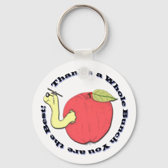 Lärarens Apple Keychain Nyckelring (Framsida)