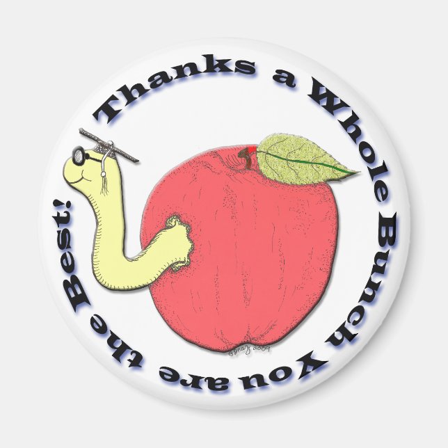 Lärarens Apple Magnet (Framsidan)