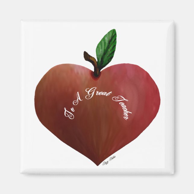 Lärarens Apple Magnet (Framsidan)