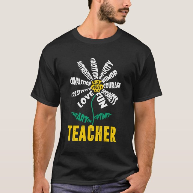 Lärarens Daisy ger Daisy för torntorkning konsten  T Shirt (Framsida)