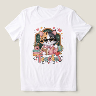 Lärarens damt-shirt - gåva för återgång till skola t shirt