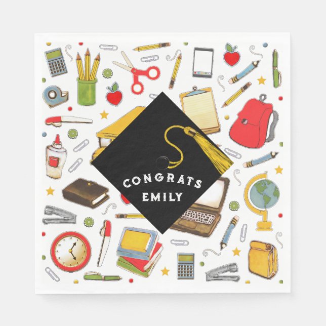 Lärarens examensfest pappersservett (Framsidan)