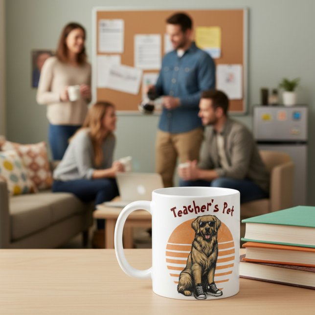 Lärarens Favorit Golden Retriever Kaffemugg (Skapare uppladdad)