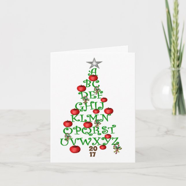 Lärarens Julhälsningar kort (Framsida)