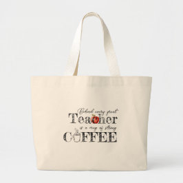 Lärarens kaffebag jumbo tygkasse