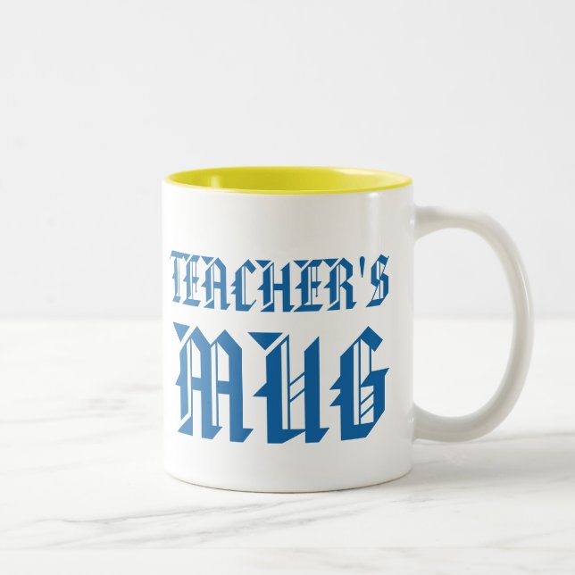 Lärarens mugg | Cute Bright Roligt Humor Slogan Mu (Höger)