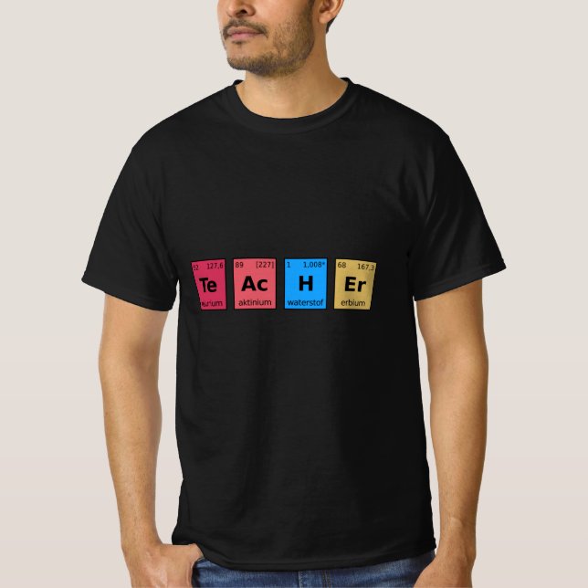 Lärarens periodiska system t shirt (Framsida)
