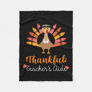 Lärarens Thanksgiving Aidae Fall Cute Turkey Penci Fleecefilt