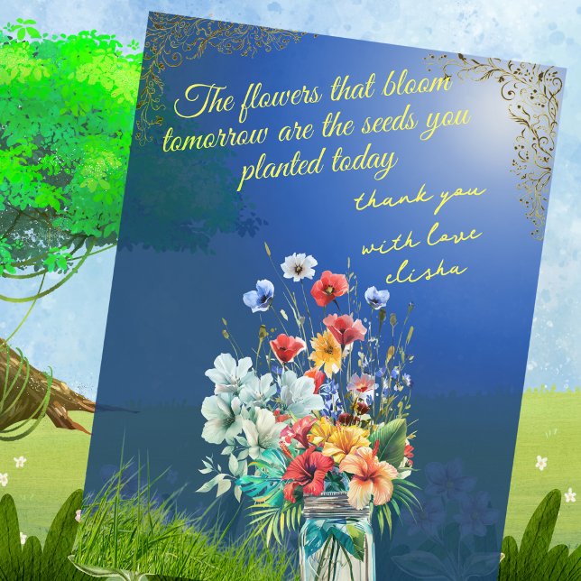 Lärarens uppskattningskort (Best teacher's appreciation customised card )