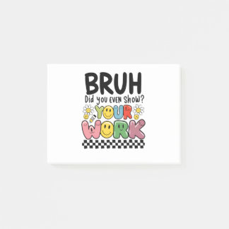 Lärarepresent | Bruh Ditt Arbete Post-it Block