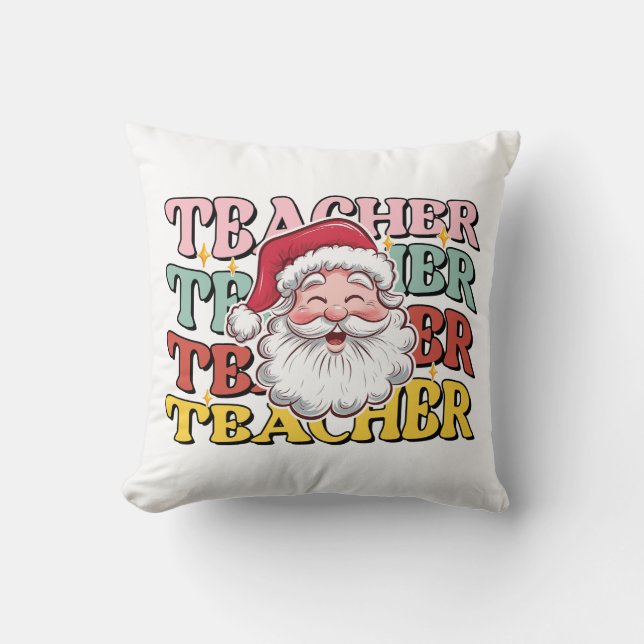 Lärarepresent | Tomte Lärare Kudde (Framsida)