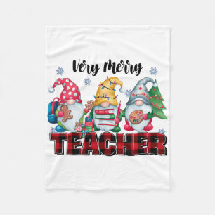Lärarepresent Väldigt Glad Lärare Fleecefilt