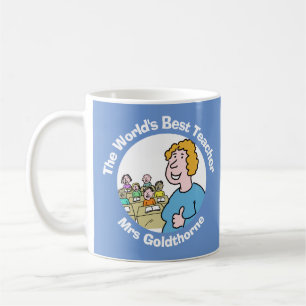 Lärarepresent. Världens bästa kvinnliga lärare Kaffemugg