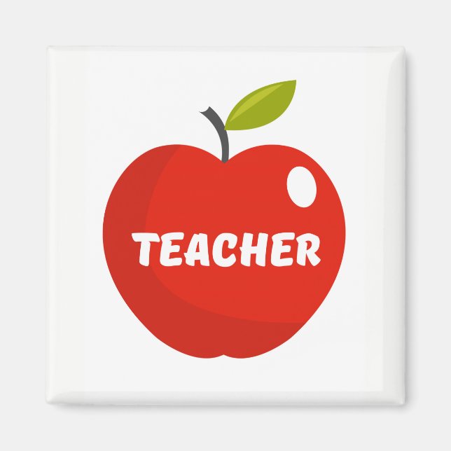 Lärares äpple magnet (Framsidan)