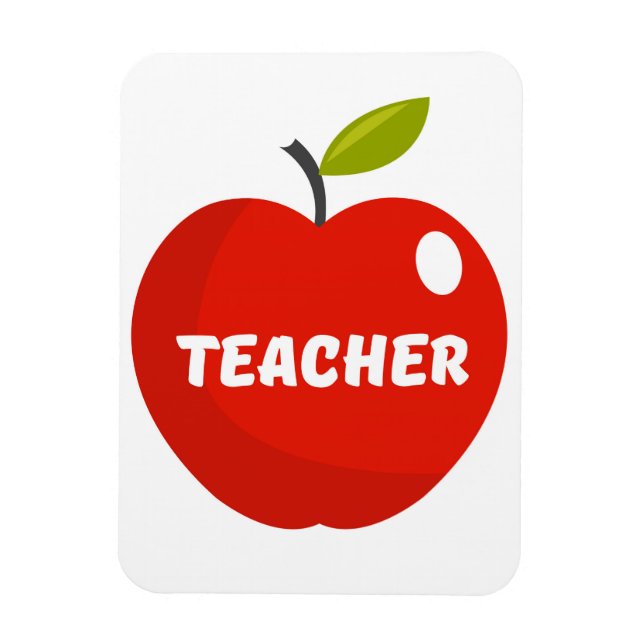 Lärares äpple magnet (Vertikal)