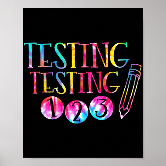 Lärarexamen 1-2-3 i Dye Test Day Poster (Framsidan)