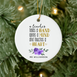 Lärarexamen i Personlig i Guld Julgransprydnad Keramik