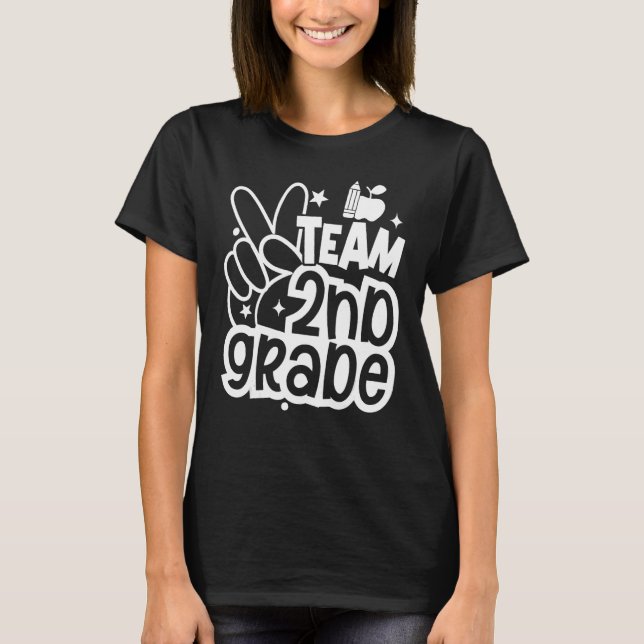 Lärarexamen Stud 2:a Klass Back to school T Shirt (Framsida)