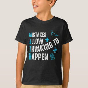 Lärarfel i skolmatematik gör det möjligt att t shirt