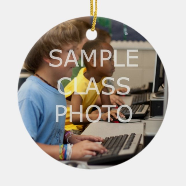 Lärarfotoår Julgransprydnad Keramik (Framsidan)