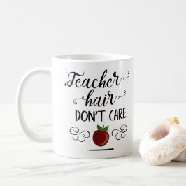 Lärarfrisyr spelar ingen roll typografi lärare kaffemugg