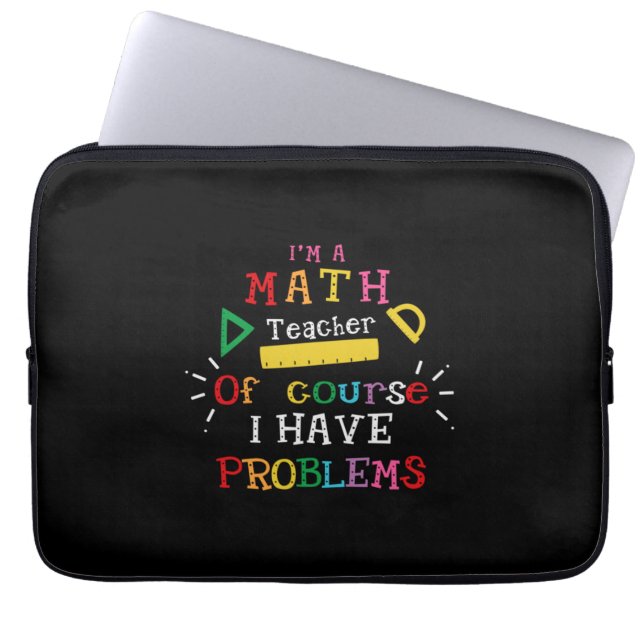 Lärargåft jag är en matlärare laptop fodral (Framsidan)