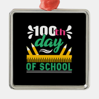 Lärargåva | 100 skoldag julgransprydnad metall