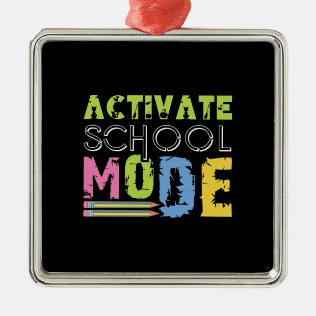 Lärargåva | Aktivera skolläge Julgransprydnad Metall (Framsidan)