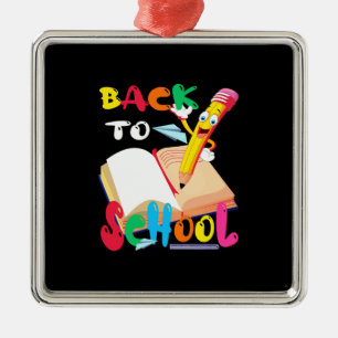 Lärargåva BACK TO SCHOOL Julgransprydnad Metall